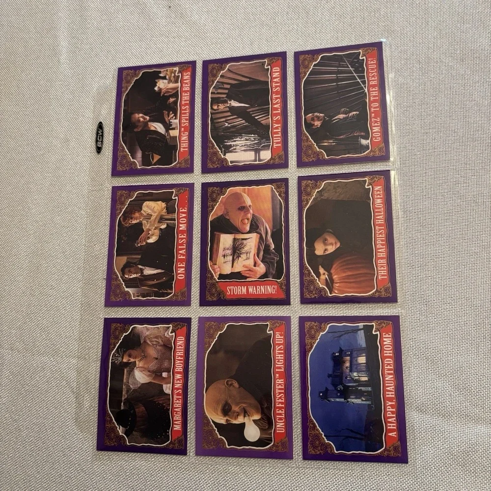 The Addams Family Topps Trading‎ Card Set 99 Cards 11 Stickers Wednesday Addams